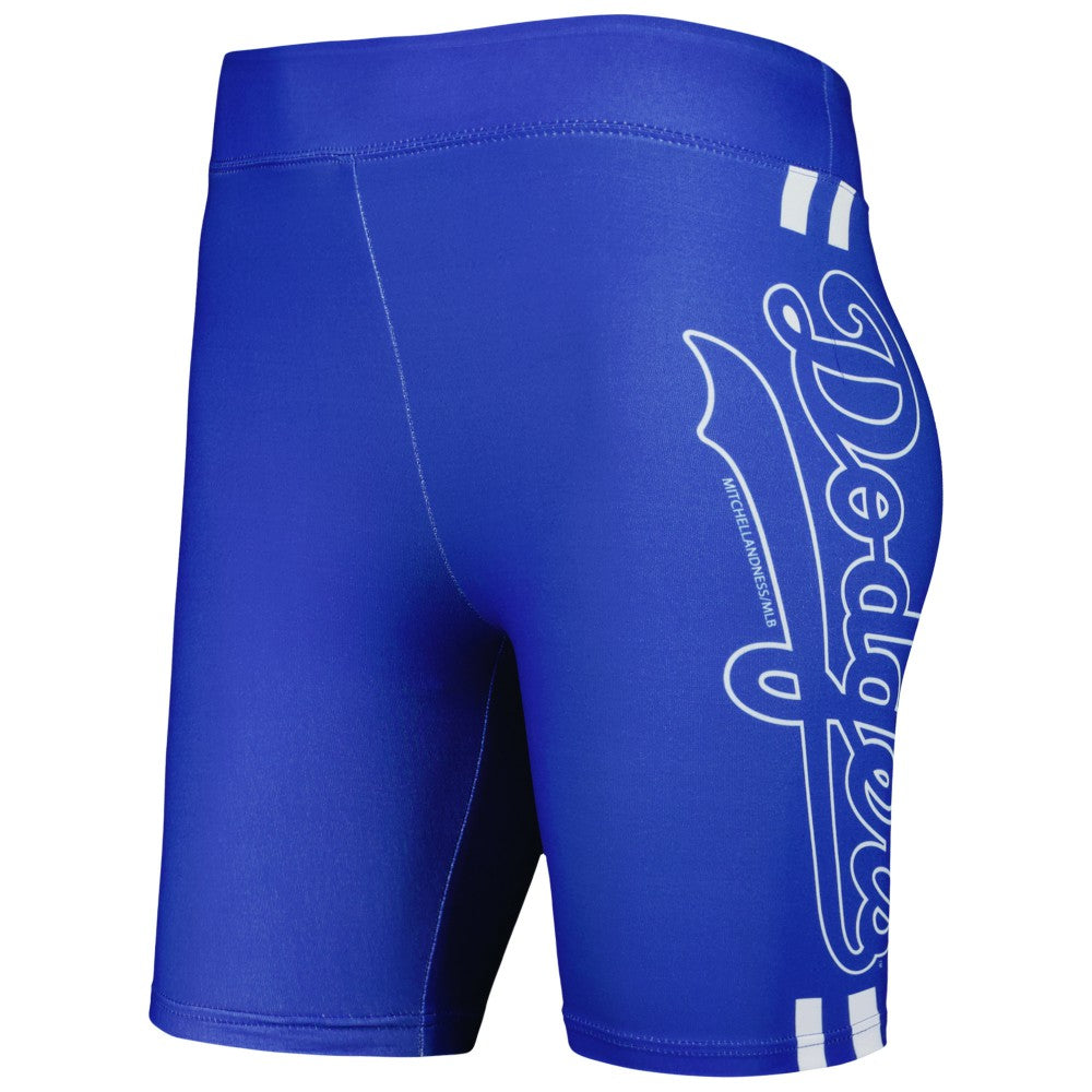 Los Angeles Dodgers Women's Biker Shorts Royal | Mitchell & Ness