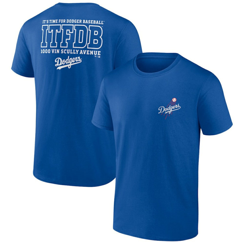 Los Angeles Dodgers Bring It ITFDB T-Shirt Royal