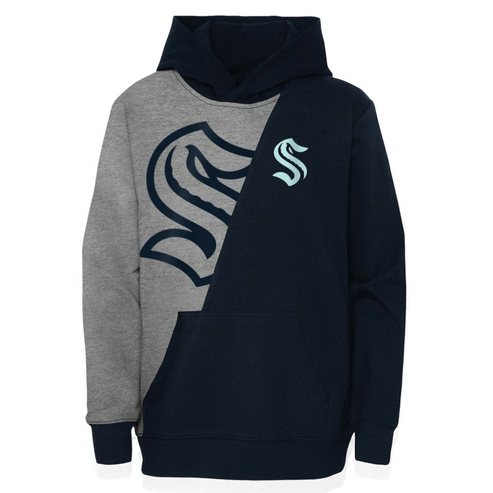 Seattle Kraken Preschool Unrivaled Pullover Hoodie Gray/Deep Sea Blue