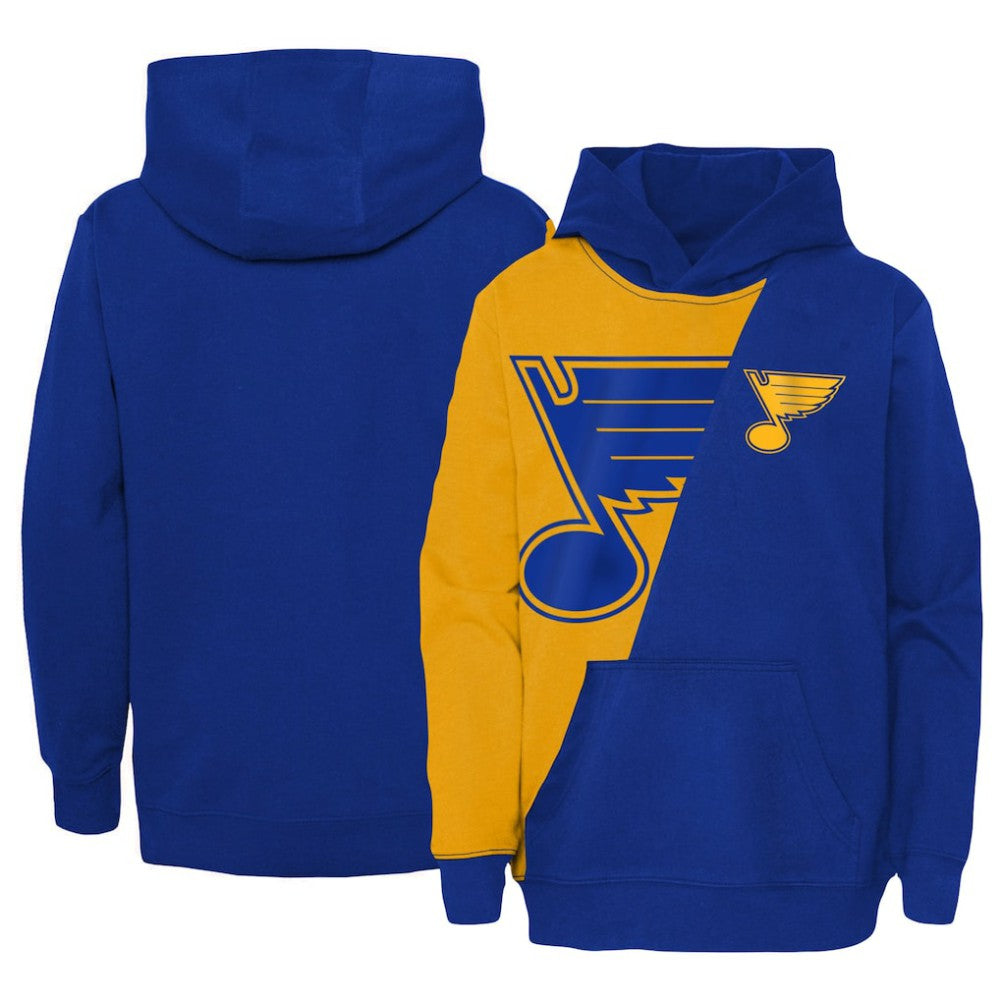 St. Louis Blues Youth Unrivaled Pullover Hoodie Gold/Blue