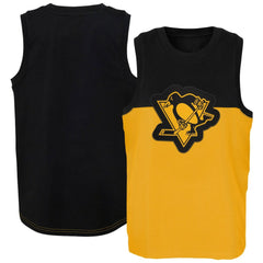 Pittsburgh Penguins Youth Revitalize Tank Top Gold/Black