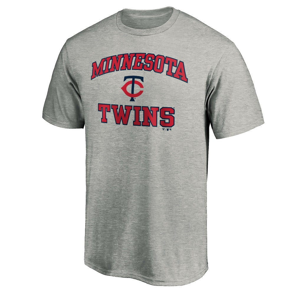 Minnesota Twins Heart & Soul T-Shirt Heather Gray