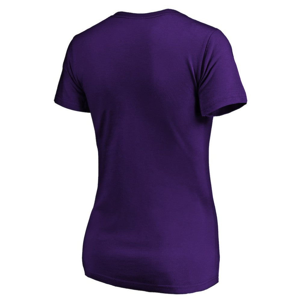 Colorado Rockies Women's Core Team Lock Up V-Neck T-Shirt Purple