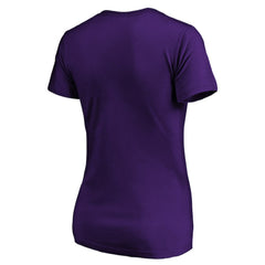 Colorado Rockies Women's Core Team Lock Up V-Neck T-Shirt Purple