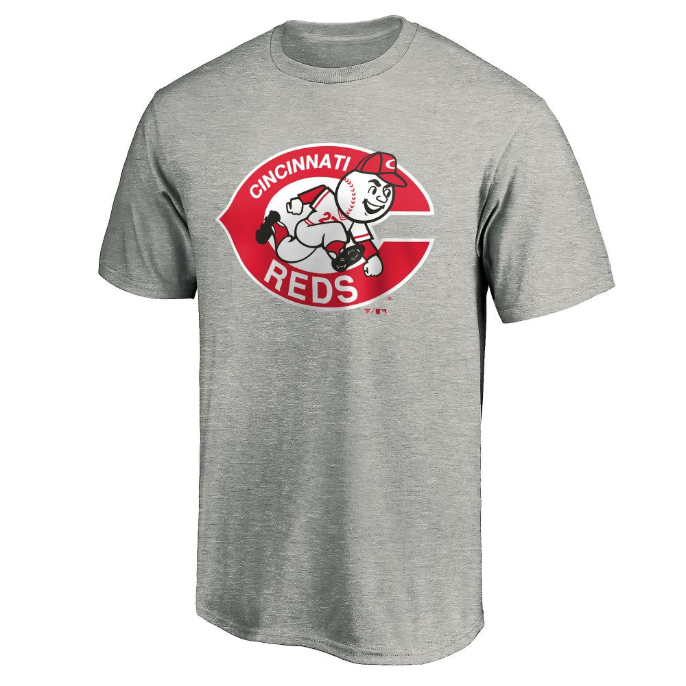 Cincinnati Reds Cooperstown Collection Forbes T-Shirt Heather Gray