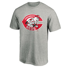 Cincinnati Reds Cooperstown Collection Forbes T-Shirt Heather Gray