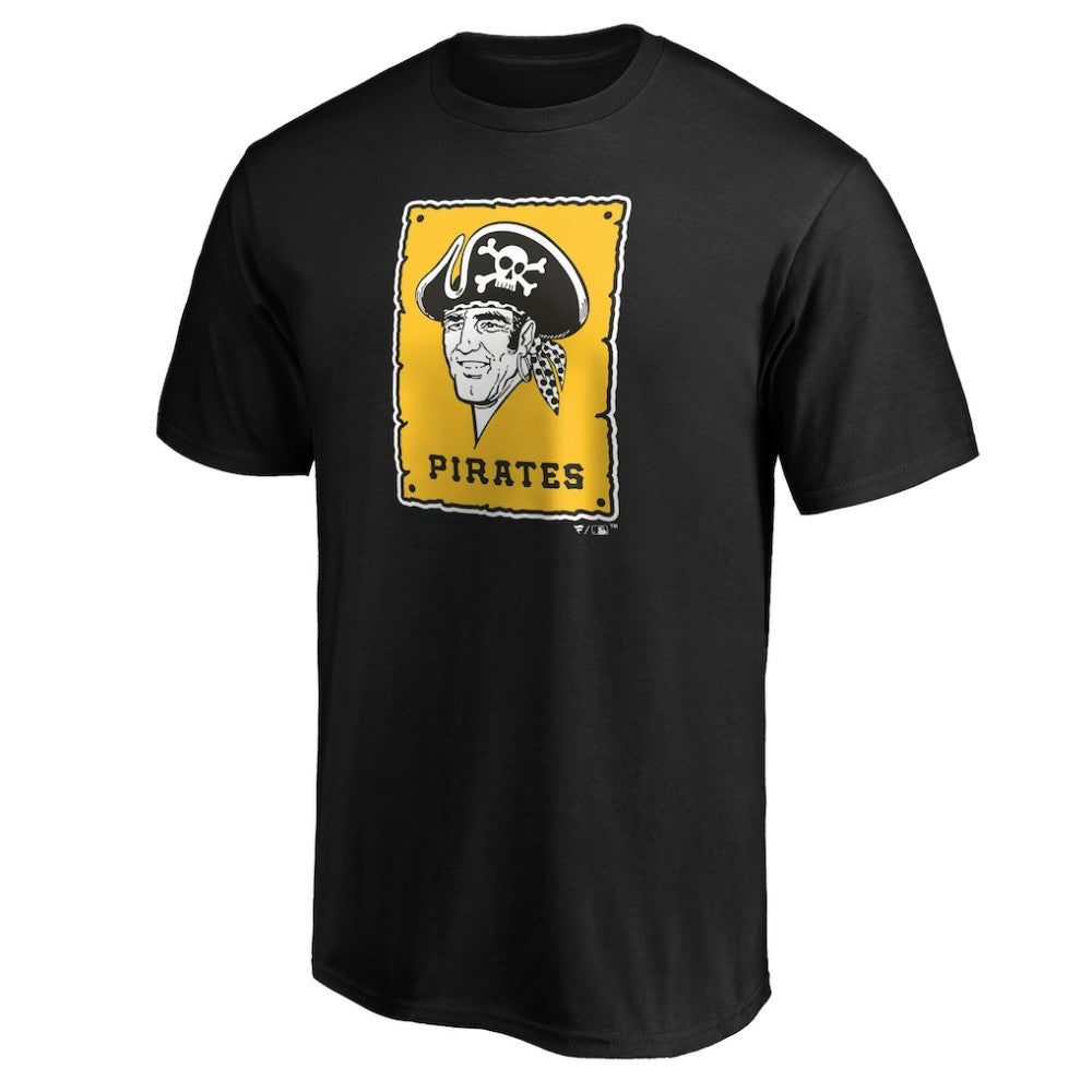 Pittsburgh Pirates Cooperstown Collection Forbes Team Logo T-Shirt Black