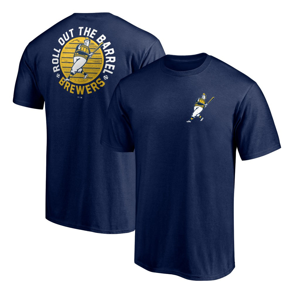 Milwaukee Brewers Roll Out the Barrel T-Shirt Navy