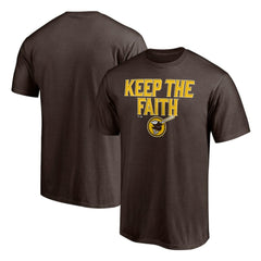 San Diego Padres Keep the Faith T-Shirt Brown