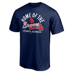 Atlanta Braves Hometown Collection Home of the Braves T-Shirt Navy