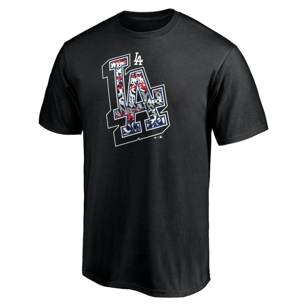 Los Angeles Dodgers Hometown Collection Tag T-Shirt Black