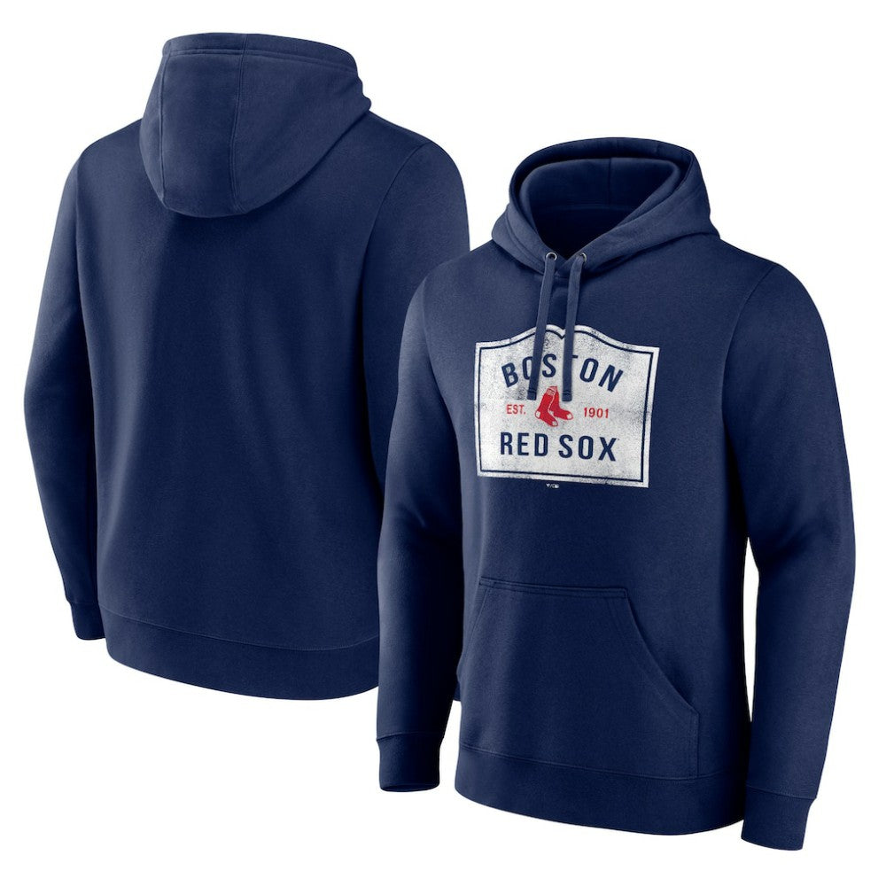 Boston Red Sox Welcome Sign Pullover Hoodie Navy