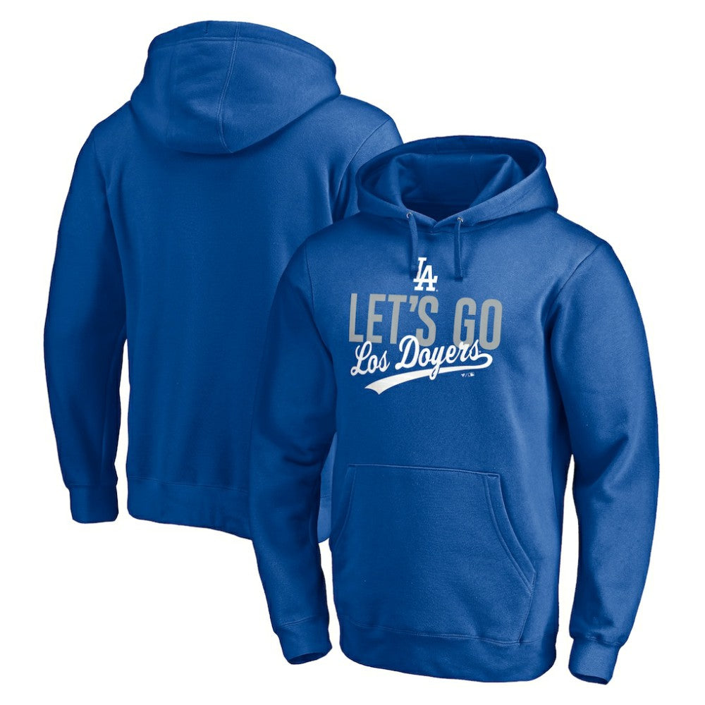 Los Angeles Dodgers Let's Go Los Doyers Pullover Hoodie Royal