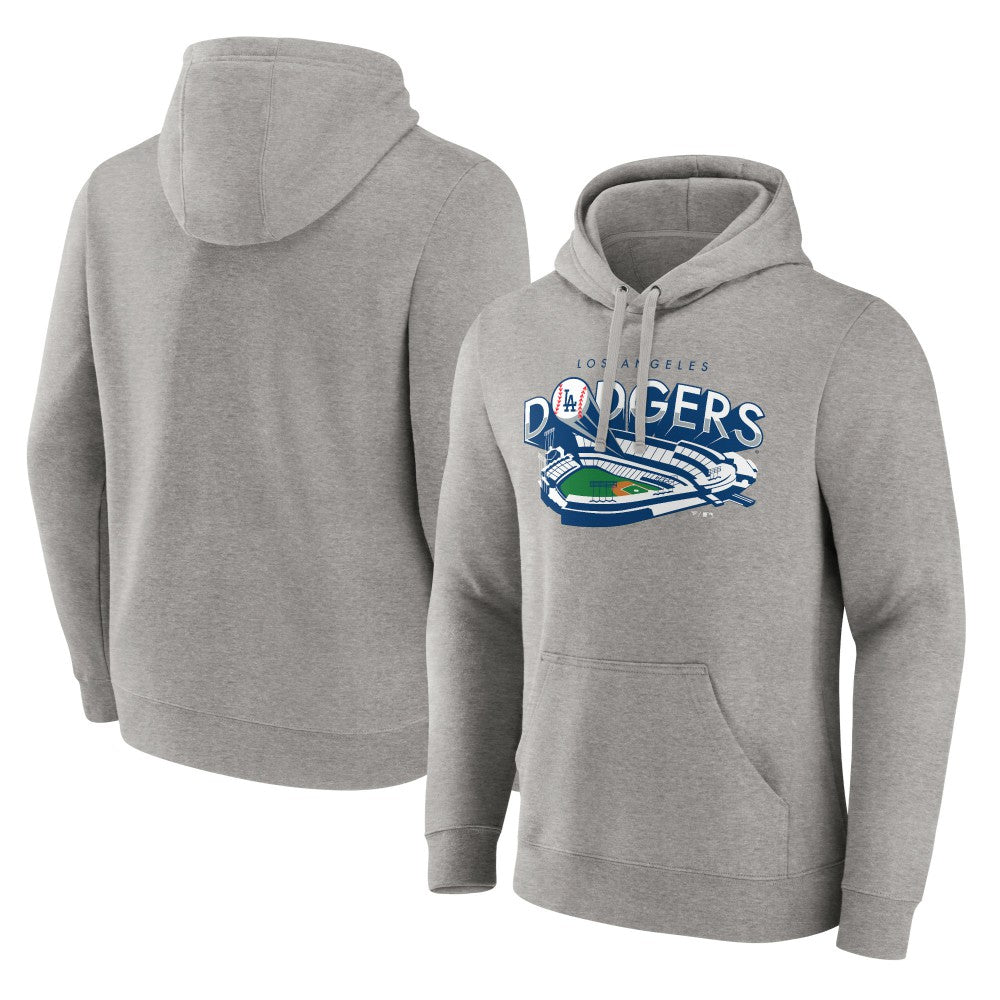 Los Angeles Dodgers Heater State of Mind Pullover Hoodie Gray