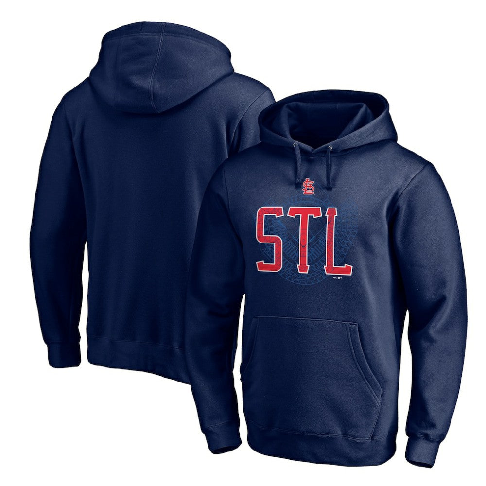 St. Louis Cardinals Paint the Black Pullover Hoodie Navy