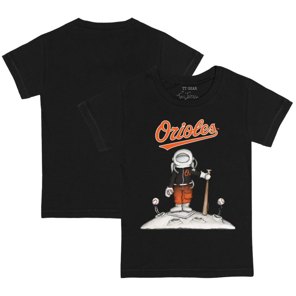 Baltimore Orioles Tiny Turnip Youth Astronaut T-Shirt Black