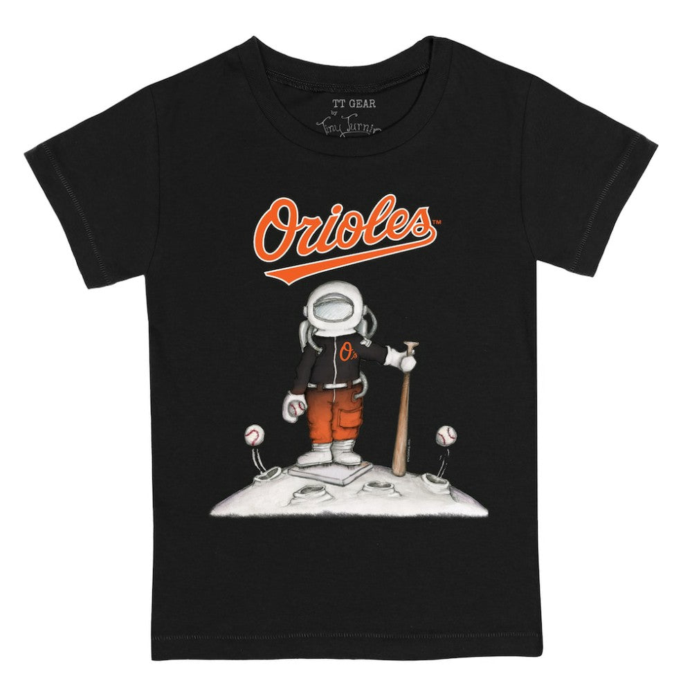 Baltimore Orioles Tiny Turnip Youth Astronaut T-Shirt Black