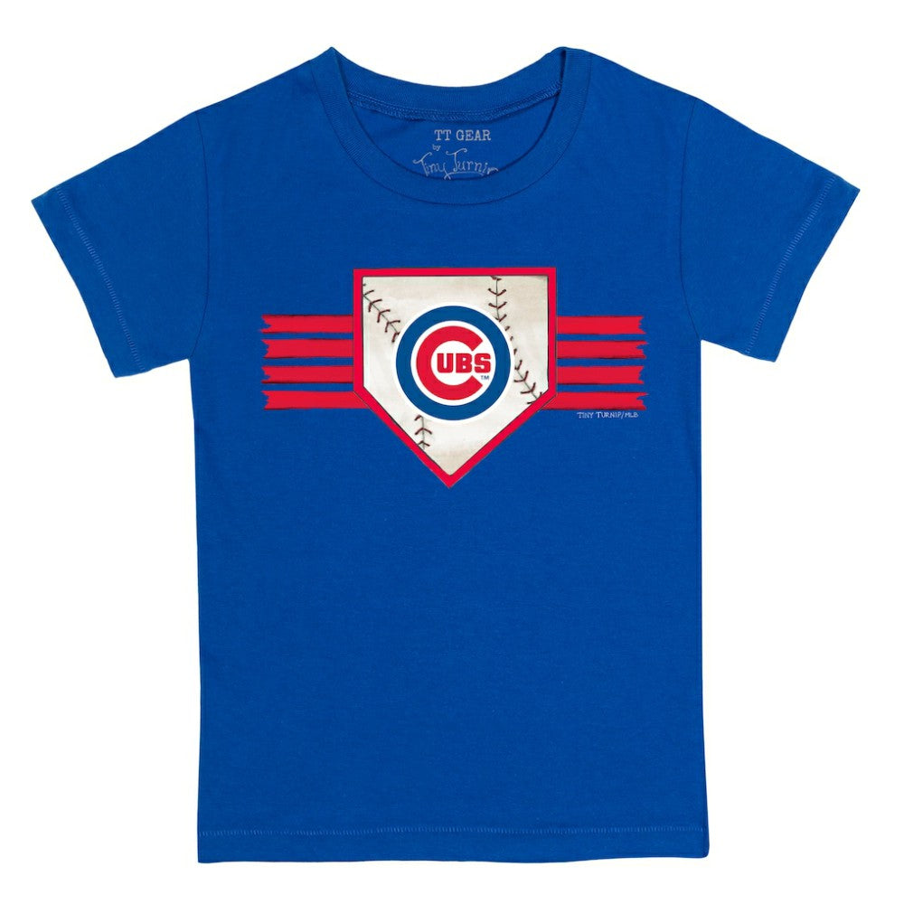 Chicago Cubs Tiny Turnip Youth Base Stripe T-Shirt Royal