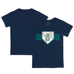 Seattle Mariners Tiny Turnip Youth Base Stripe T-Shirt Navy