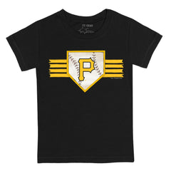 Pittsburgh Pirates Tiny Turnip Youth Base Stripe T-Shirt Black