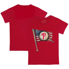 Philadelphia Phillies Tiny Turnip Youth Baseball Flag T-Shirt Red