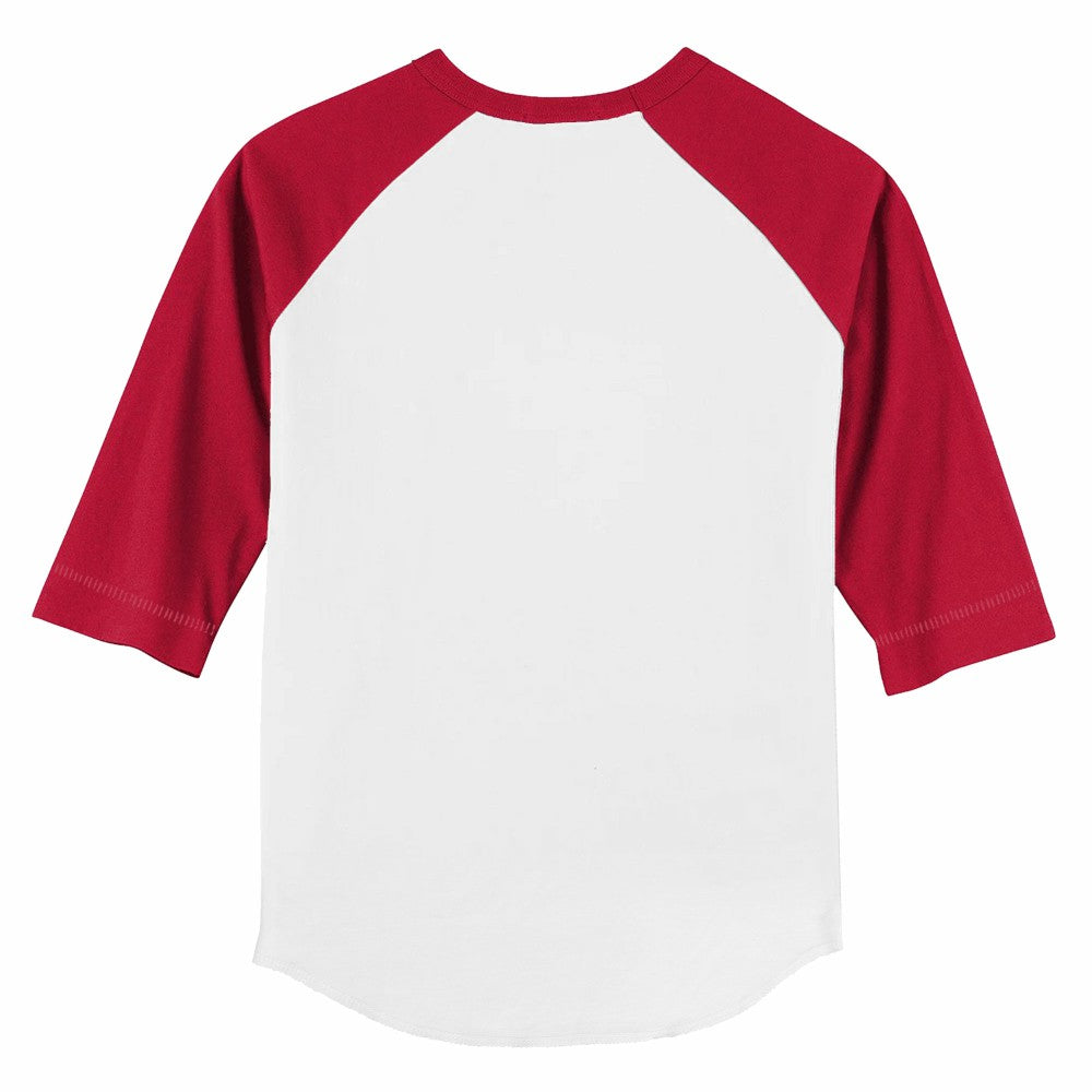 Cincinnati Reds Tiny Turnip Youth Baseball Flag 3/4-Sleeve Raglan T-Shirt White/Red