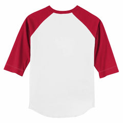 Cincinnati Reds Tiny Turnip Youth Baseball Flag 3/4-Sleeve Raglan T-Shirt White/Red