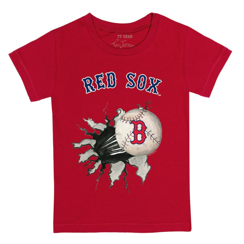 Boston Red Sox Tiny Turnip Youth Baseball Tear T-Shirt Red