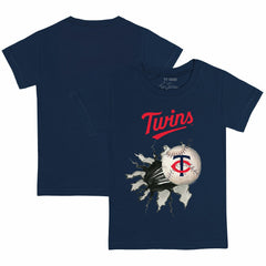 Minnesota Twins Tiny Turnip Youth Baseball Tear T-Shirt Navy