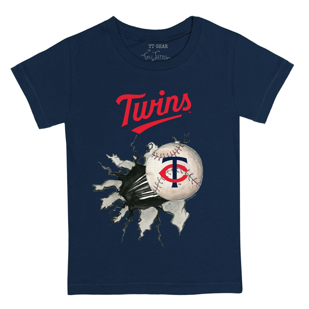 Minnesota Twins Tiny Turnip Youth Baseball Tear T-Shirt Navy