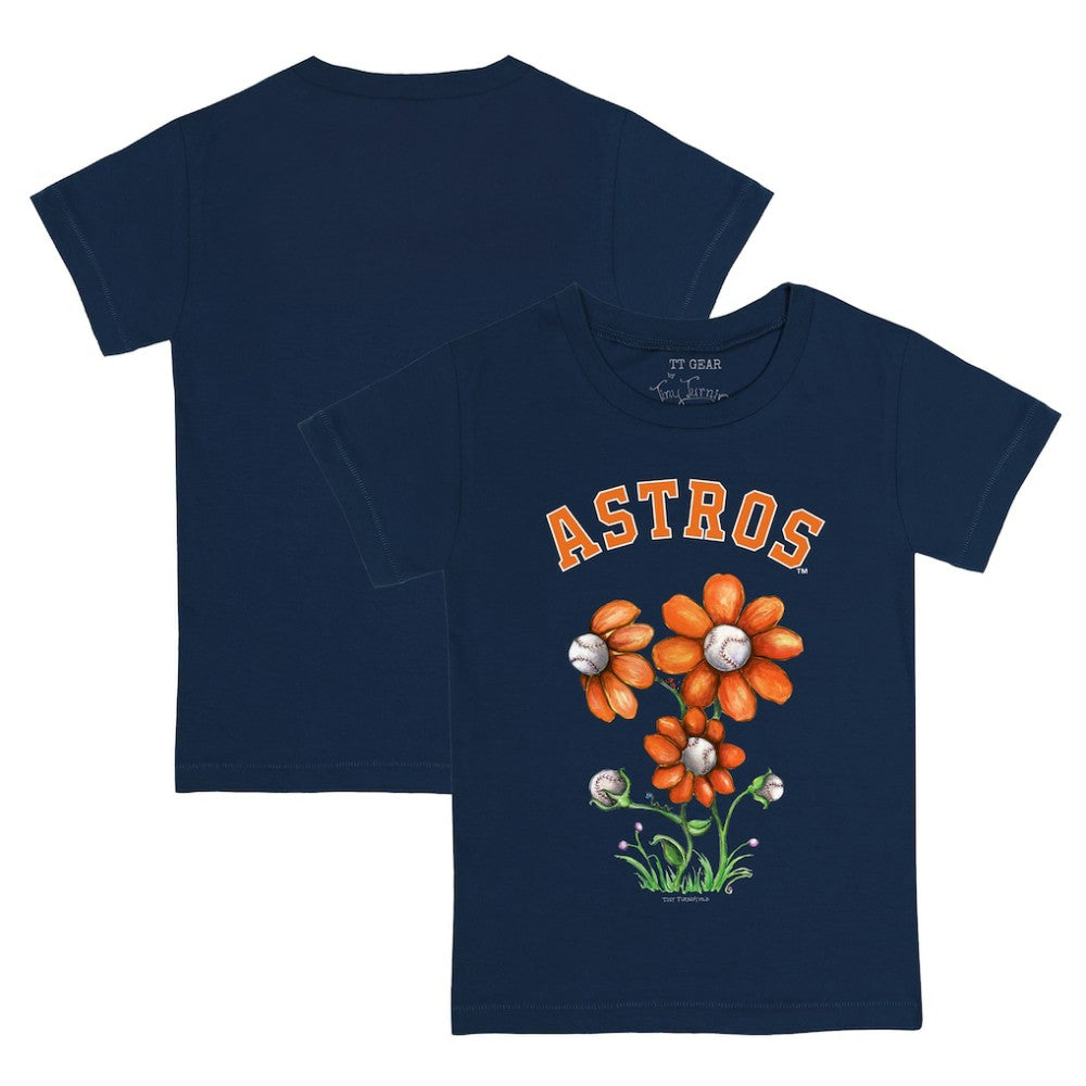 Houston Astros Tiny Turnip Youth Blooming Baseballs T-Shirt Navy
