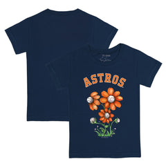 Houston Astros Tiny Turnip Youth Blooming Baseballs T-Shirt Navy