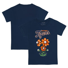 Detroit Tigers Tiny Turnip Youth Blooming Baseballs T-Shirt Navy
