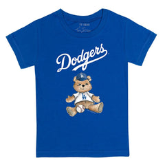Los Angeles Dodgers Tiny Turnip Youth Teddy Boy T-Shirt Royal