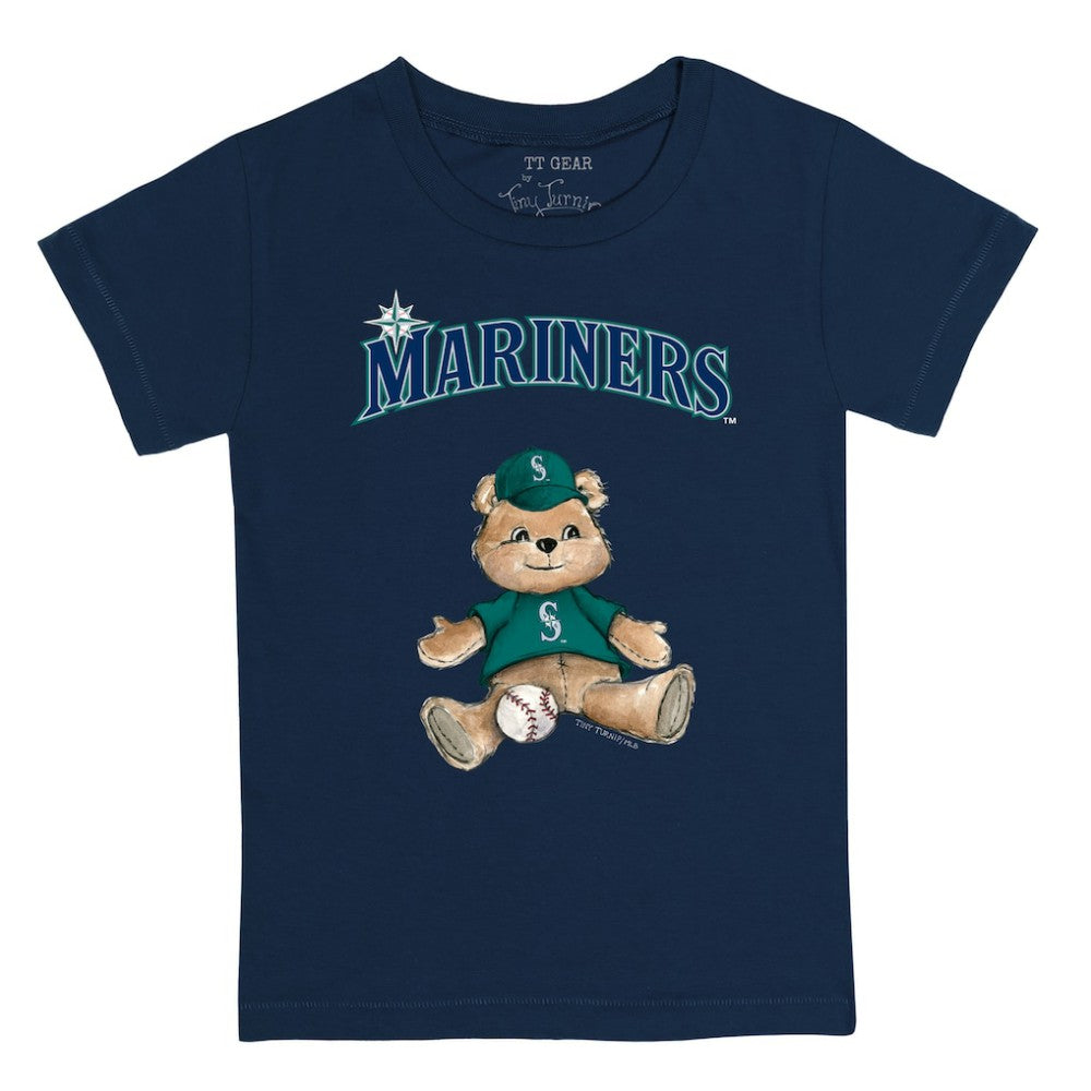 Seattle Mariners Tiny Turnip Youth Teddy Boy T-Shirt Navy
