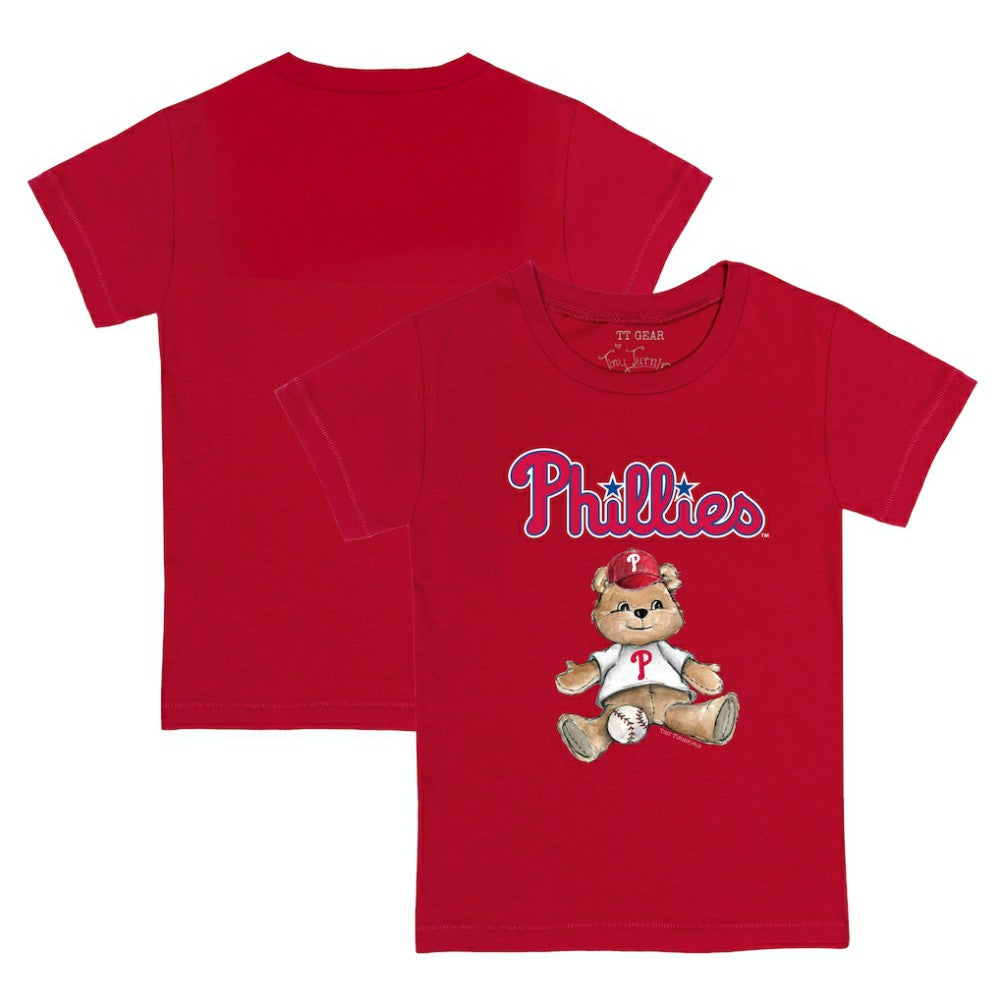 Philadelphia Phillies Tiny Turnip Youth Teddy Boy T-Shirt Red