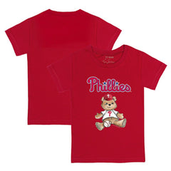 Philadelphia Phillies Tiny Turnip Youth Teddy Boy T-Shirt Red