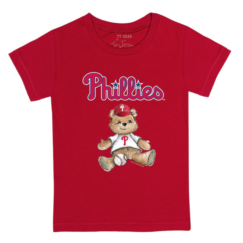 Philadelphia Phillies Tiny Turnip Youth Teddy Boy T-Shirt Red