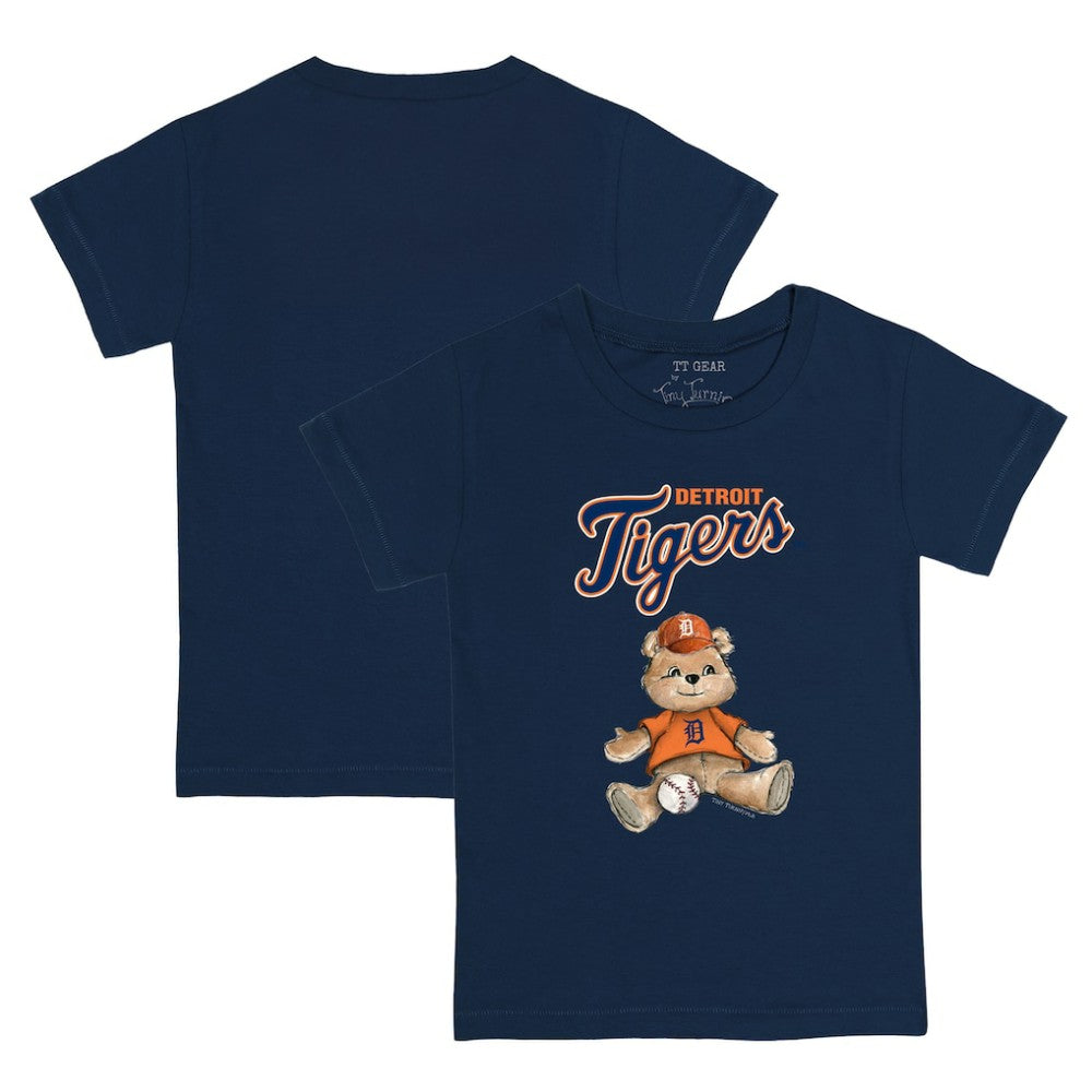 Detroit Tigers Tiny Turnip Youth Teddy Boy T-Shirt Navy
