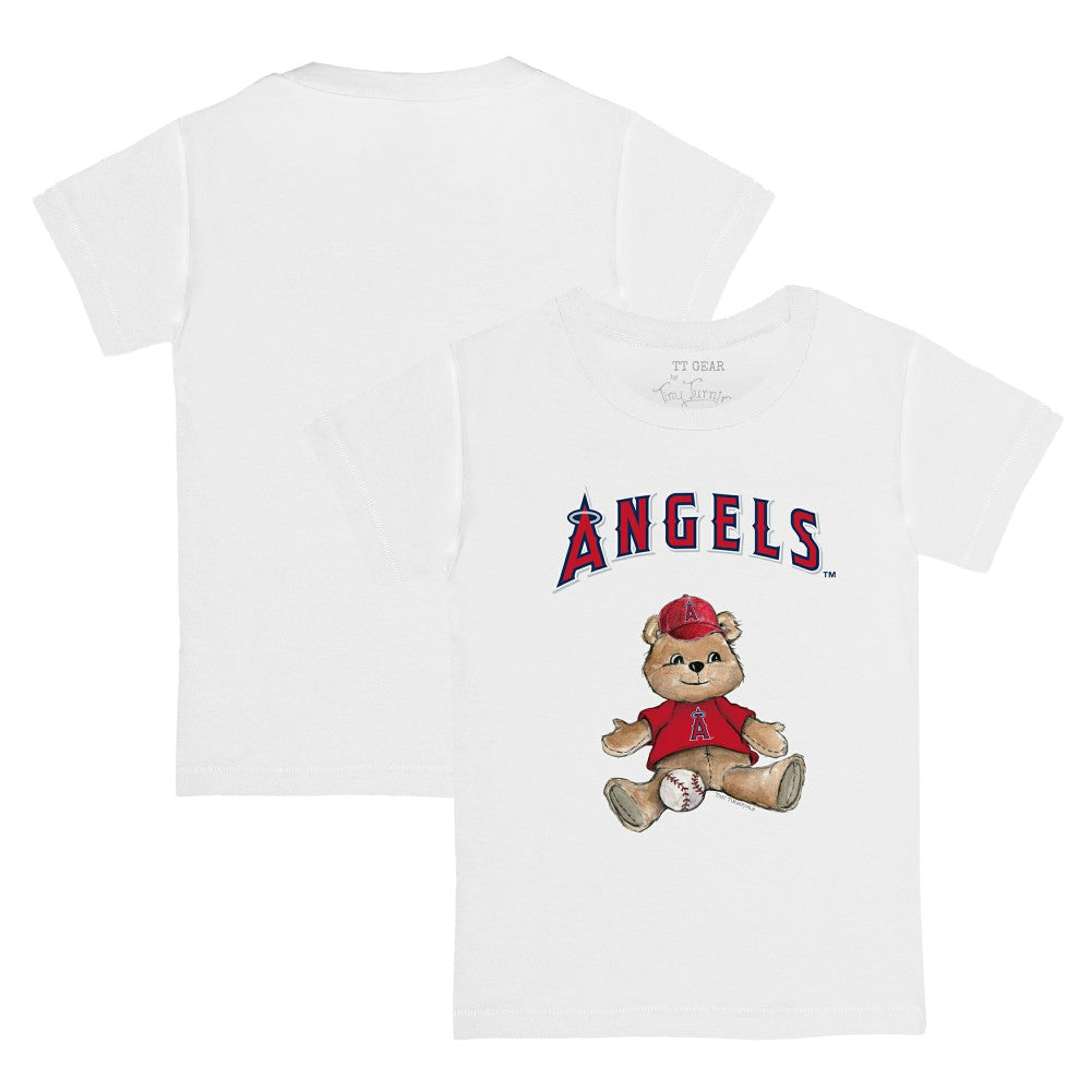 Los Angeles Angels Tiny Turnip Youth Teddy Boy T-Shirt White