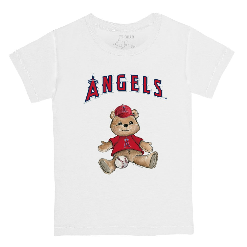 Los Angeles Angels Tiny Turnip Youth Teddy Boy T-Shirt White
