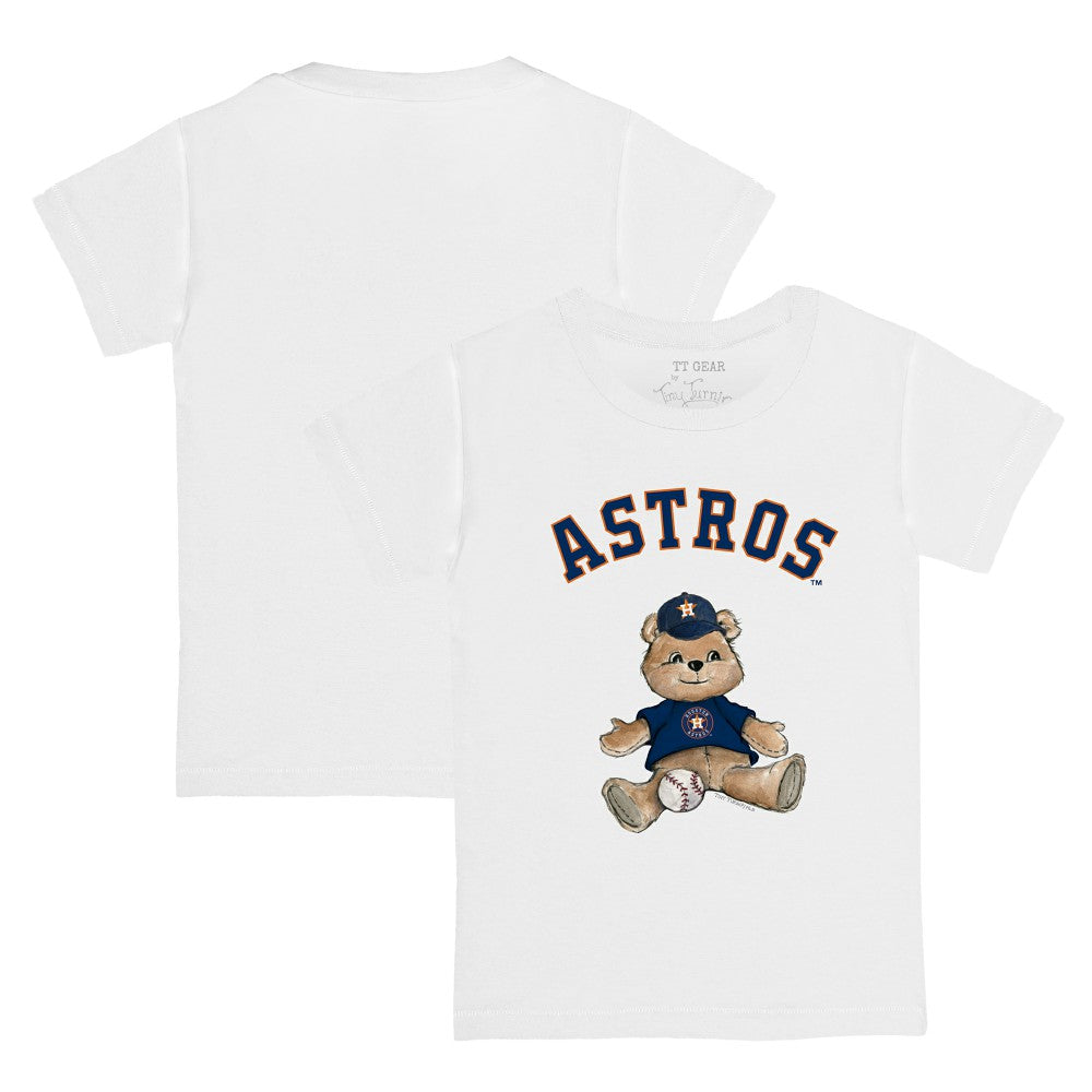 Houston Astros Tiny Turnip Youth Teddy Boy T-Shirt White