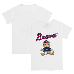 Atlanta Braves Tiny Turnip Youth Teddy Boy T-Shirt White