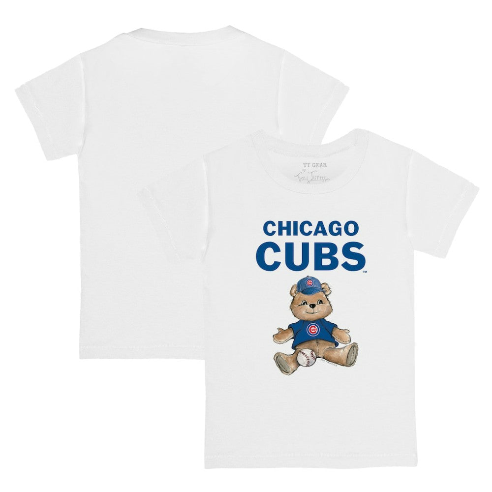 Chicago Cubs Tiny Turnip Youth Teddy Boy T-Shirt White