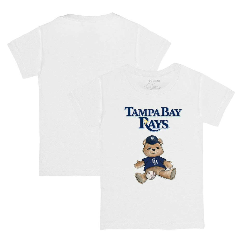 Tampa Bay Rays Tiny Turnip Youth Teddy Boy T-Shirt White