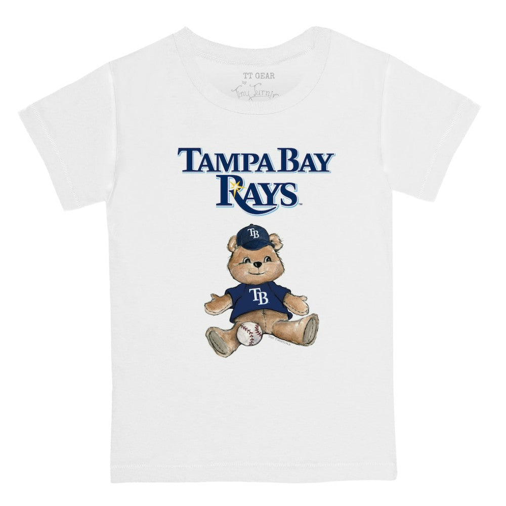 Tampa Bay Rays Tiny Turnip Youth Teddy Boy T-Shirt White
