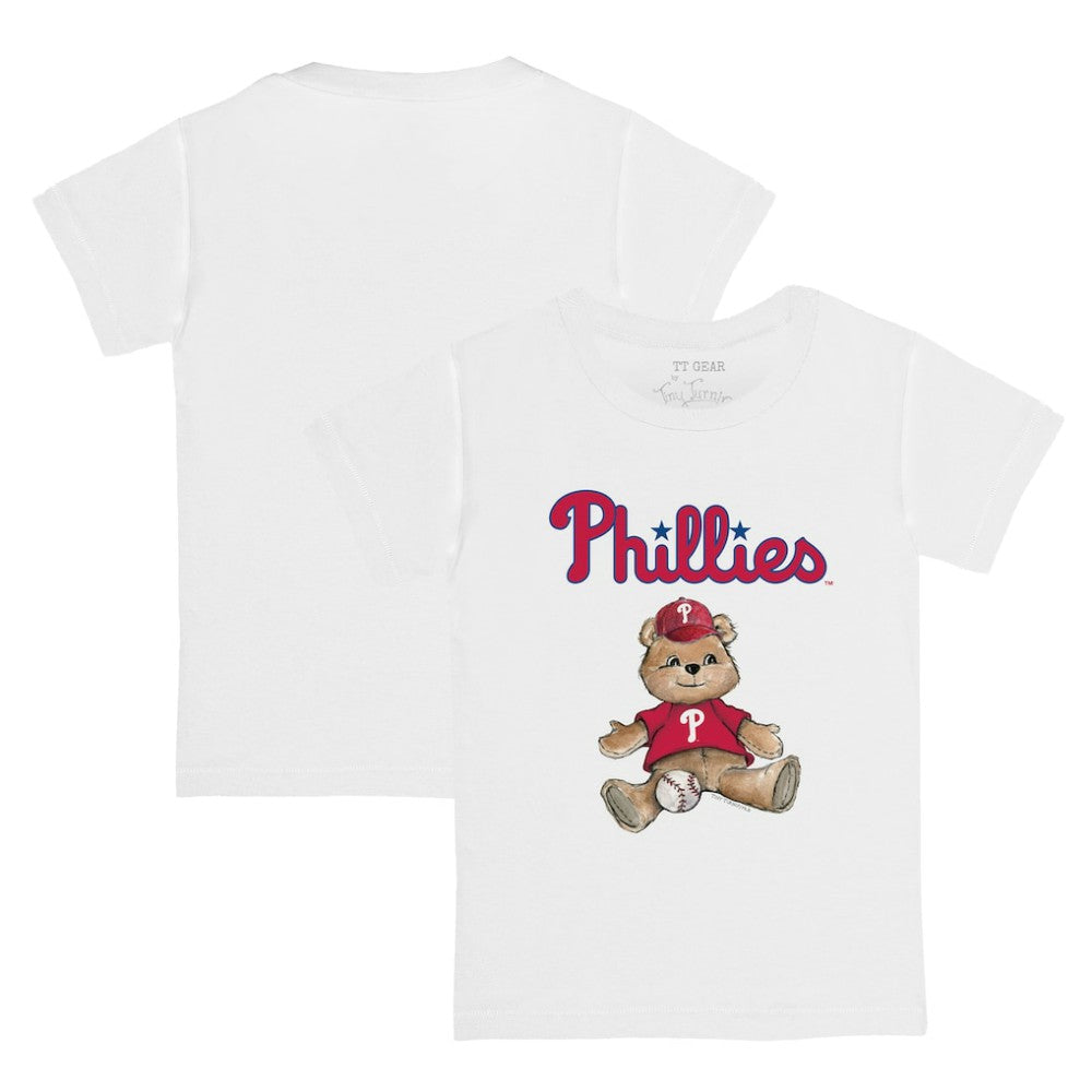Philadelphia Phillies Tiny Turnip Youth Teddy Boy T-Shirt White