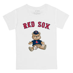 Boston Red Sox Tiny Turnip Youth Teddy Boy T-Shirt White