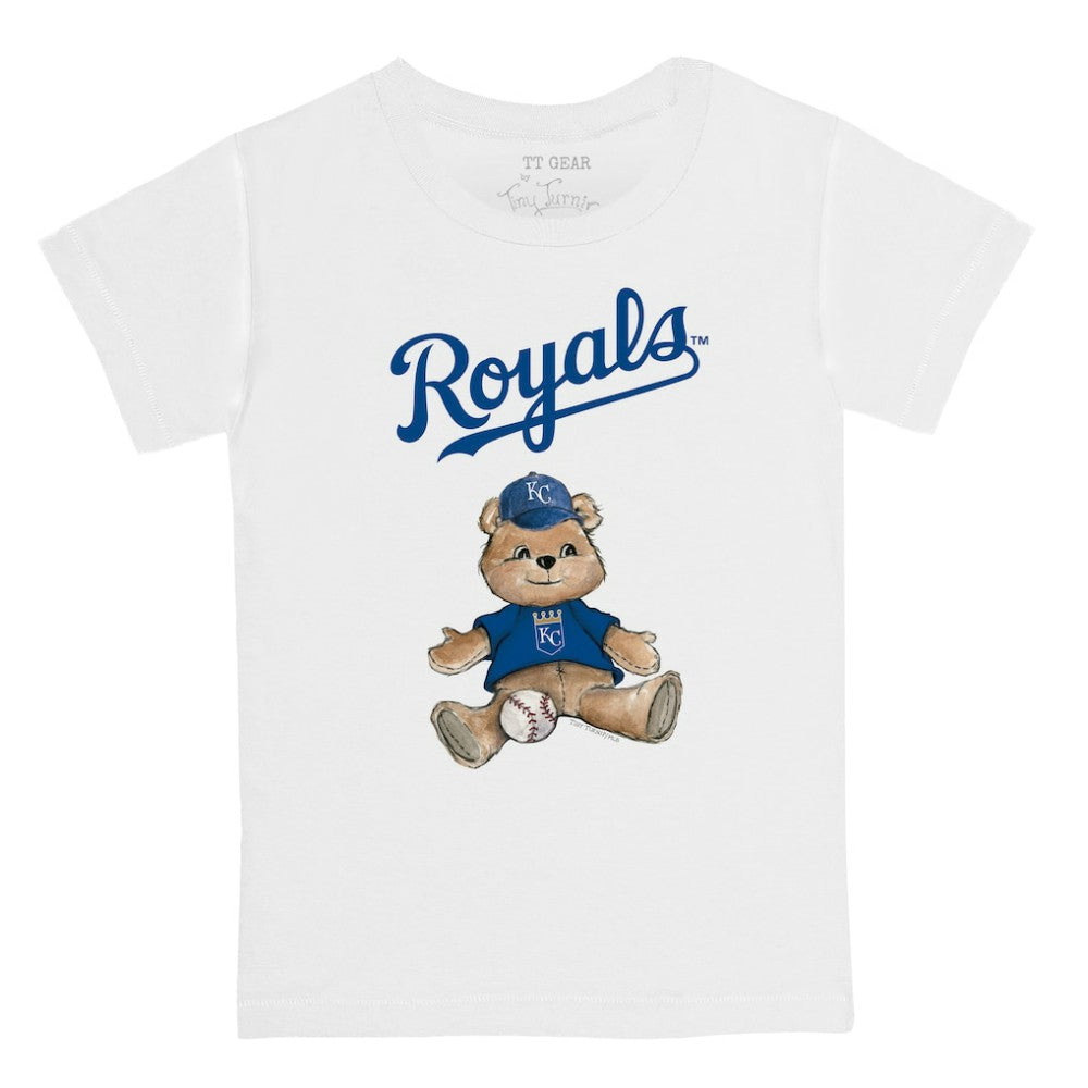 Kansas City Royals Tiny Turnip Youth Teddy Boy T-Shirt White