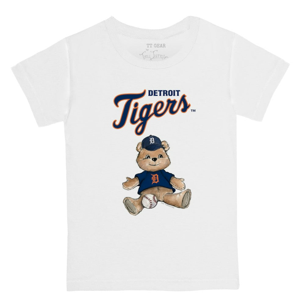 Detroit Tigers Tiny Turnip Youth Teddy Boy T-Shirt White